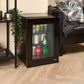 Corby Eton Glass Door Minibar 40L - Black Interior