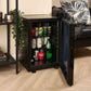 Corby Eton Glass Door Minibar 40L - Black Interior