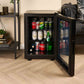 Corby Eton Glass Door Minibar 40L - Black Interior