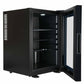 Corby Eton Glass Door Minibar 40L - Black Interior