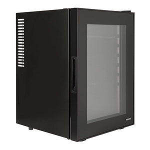 Corby Eton Glass Door Minibar 40L - Black Interior