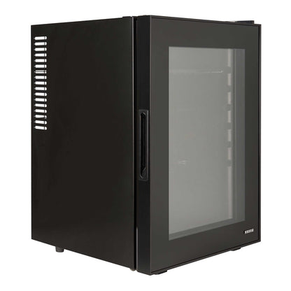 Corby Eton Glass Door Minibar 40L - Black Interior