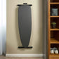 Corby Oxford dark grey ironing board wall-mounted in hotel guest room beside open wardrobe with guest amenities