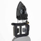 Corby Sherwood wall-mounted holder with 2000W black steam iron and foldable ironing board neatly stored in guest room