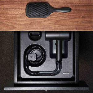 Corby Stratus hairdryer holder in drawer