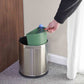 Corby Thornton Double Layer Steel Bin 9L - Brushed Steel