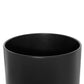 Rim of single layer steel hotel bedroom bin in black
