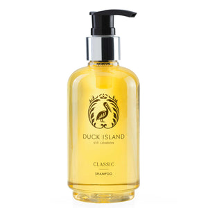 Duck Island Classic shampoo in 250ml pump dispenser bottle