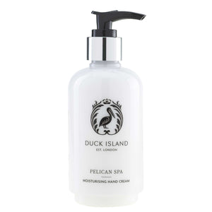 Duck Island Pelican Spa hand cream in 250ml pump dispenser bottle