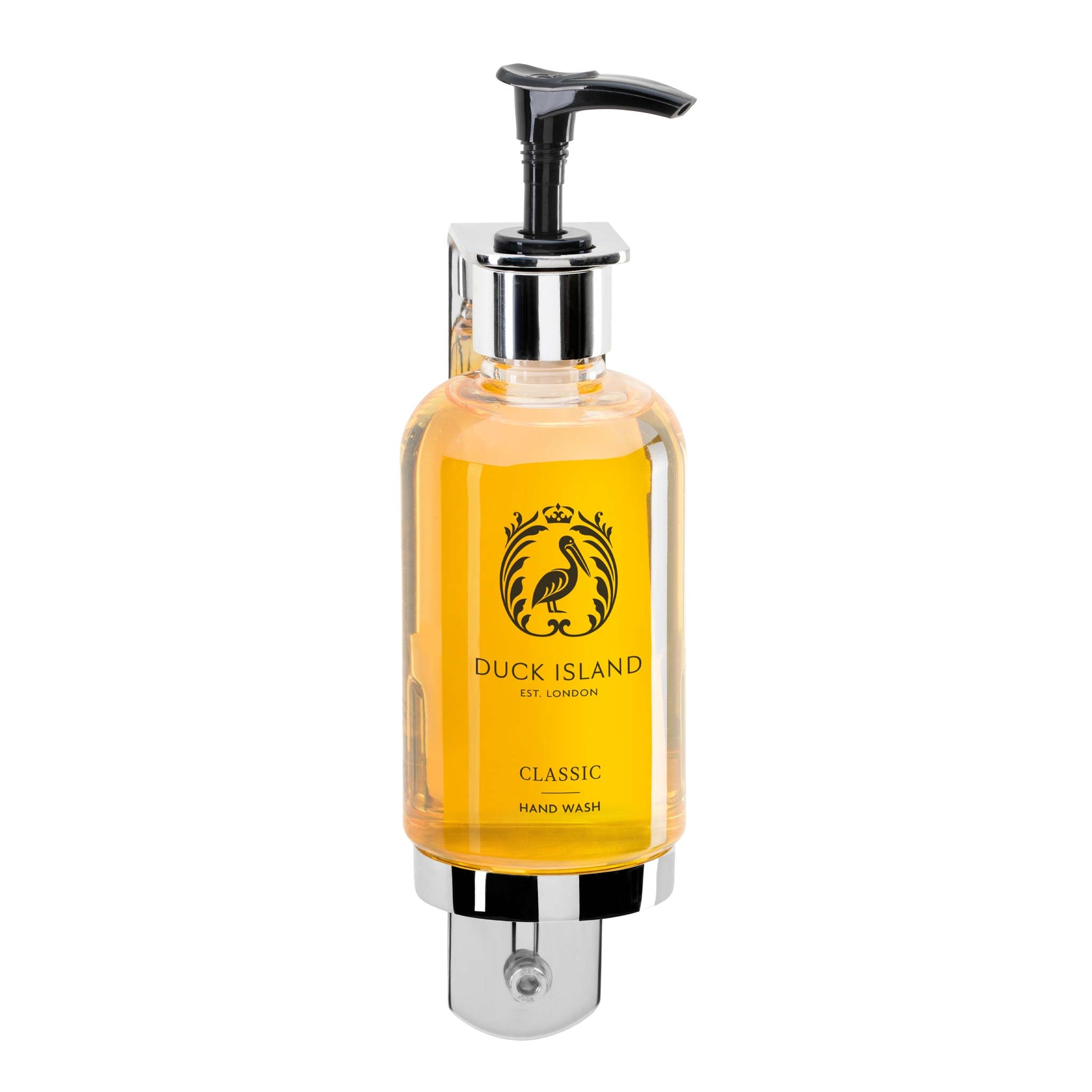 Duck Island single wall bracket with pump dispenser