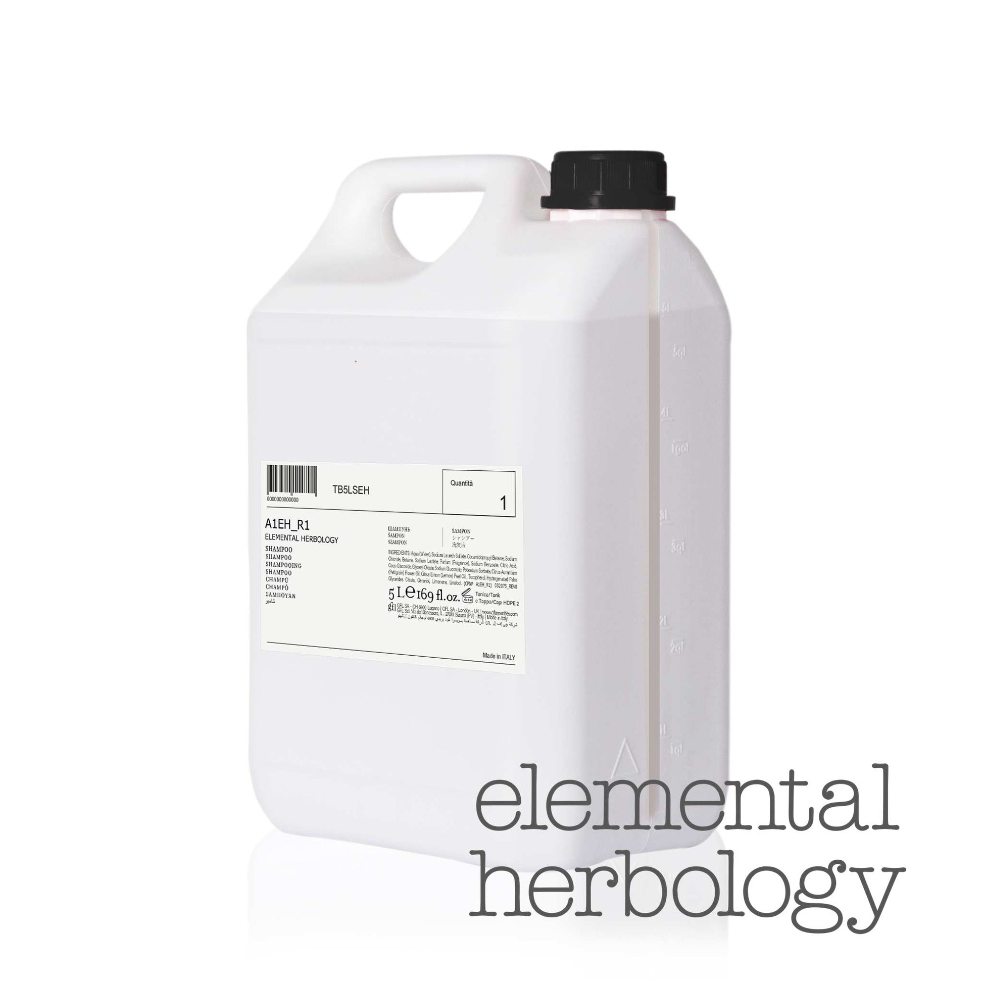 5 Litre refill for Elemental Herbology shampoo