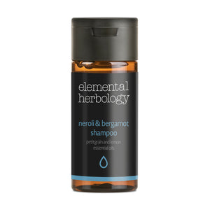 Elemental Herbology neroli and bergamot shampoo in miniature 40ml bottle
