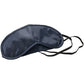Amenity sachet contents including black eye mask
