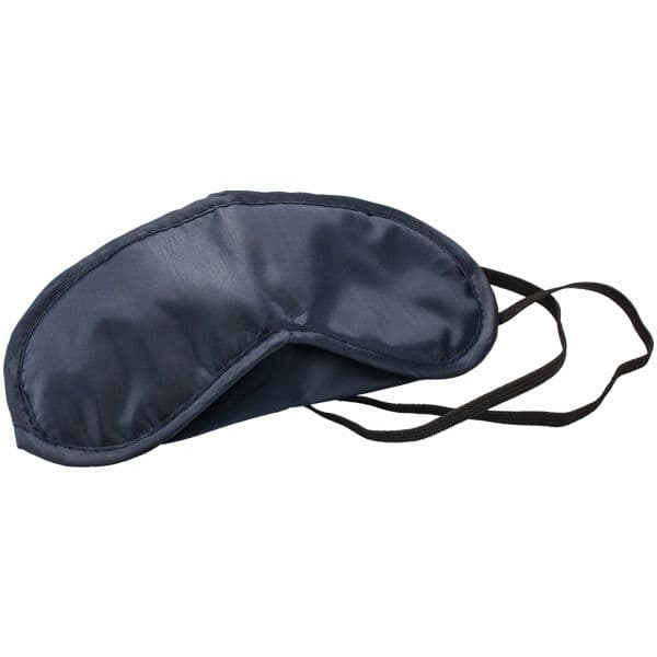 Amenity sachet contents including black eye mask
