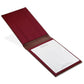 Open flip top A6 leather notepad for hotels