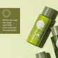 Geneva Green body lotion bottle with 'Circular Packaging' label on a light green background