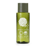 Geneva Green body wash in miniature 30ml bottle