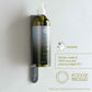 Geneva Green 370ml hair and body wash in refillable wall-mounted pump bottle, made from 100% recycled PET with eco-friendly circular packaging icons
