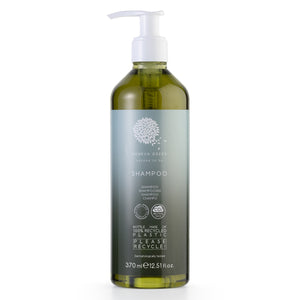 Geneva Green shampoo in 370ml refillable pump dispenser