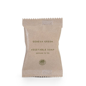 Geneva Green vegetable soap in packaged in recyclable paper