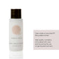 Geneva Green body moisturiser bottle with text about recycling and product details on a white background