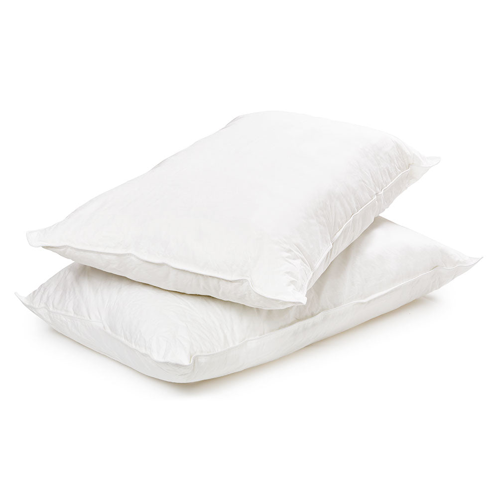 Hotel bedroom bedding collection featuring clusterfill pillows