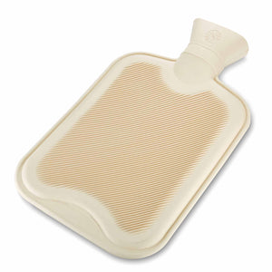 Hotel hot water bottle with protective ribbed texture