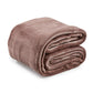 Folded thermal blanket in winter fawn colour