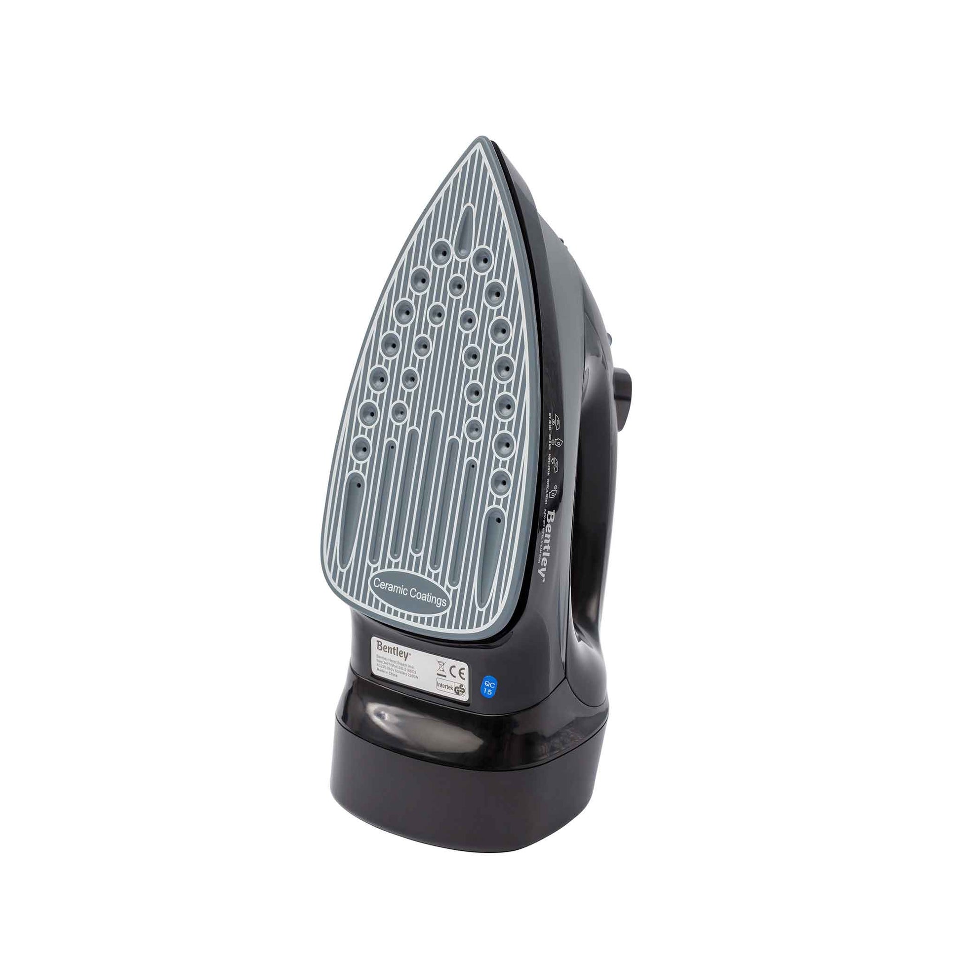 Bentley Europe steam iron with non-stick ceramic soleplate