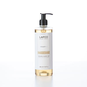 Lafco New York chamomile lavender shampoo in 380ml pump dispenser bottle