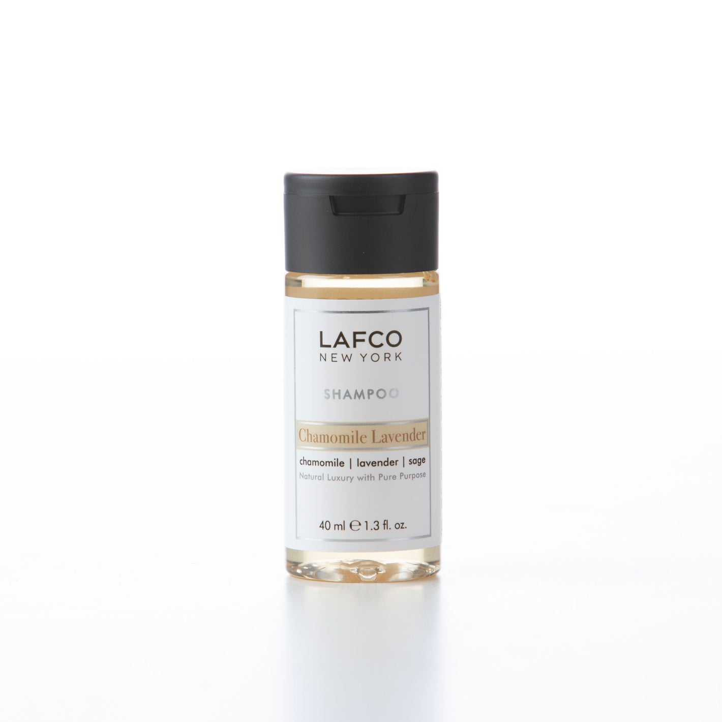 Lafco New York chamomile lavender shampoo in miniature 40ml bottle