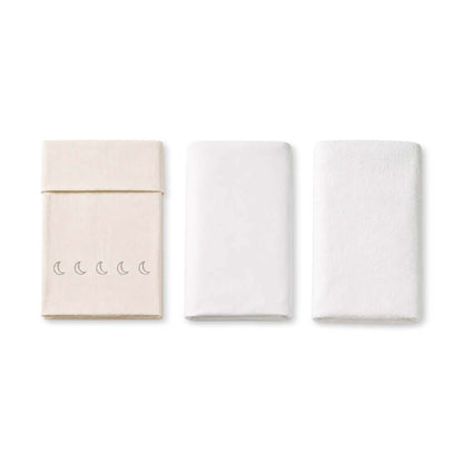 Bentley Limea Baby Cot Sheet Set - Natural White