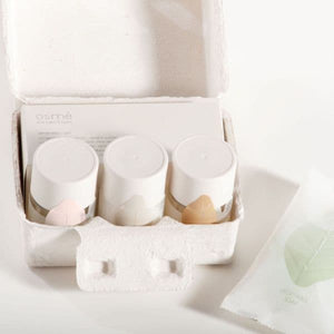 Osme Organic egg box amenities set opened