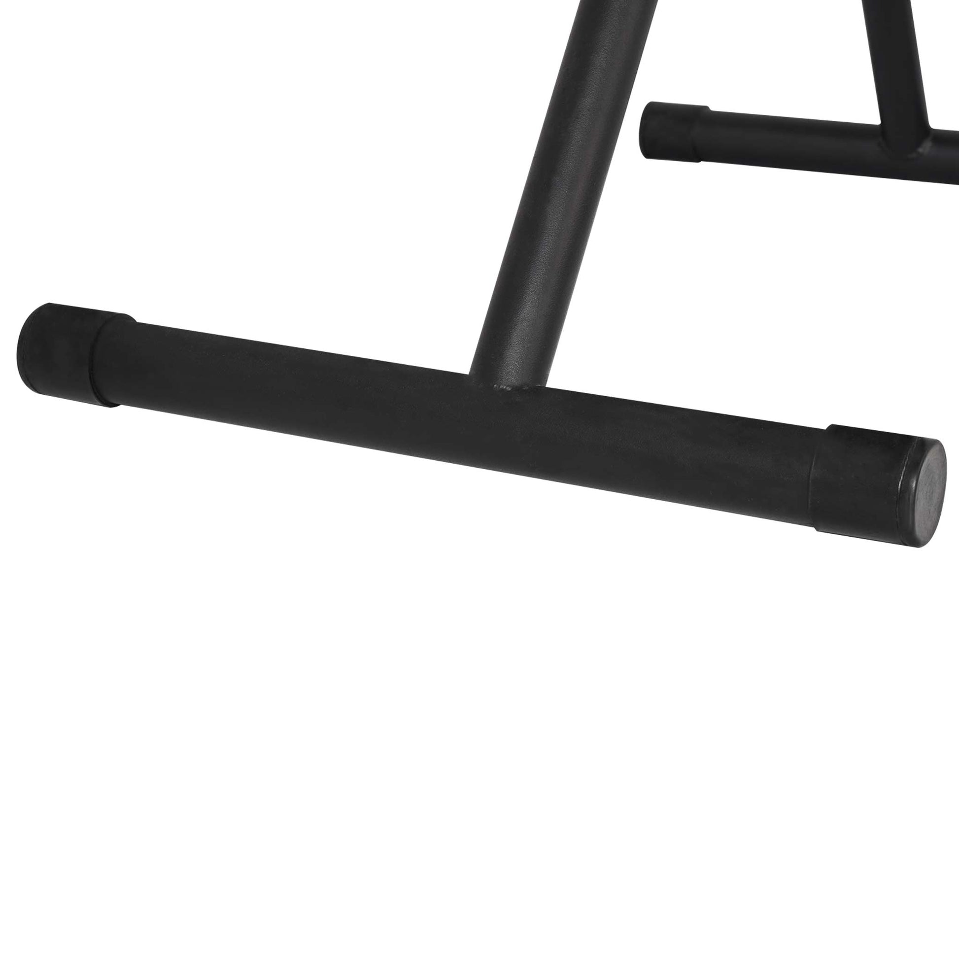 Close-up of Corby Oxford Premium Ironing Centre T-leg base with anti-slip feet for added stability in hotel rooms