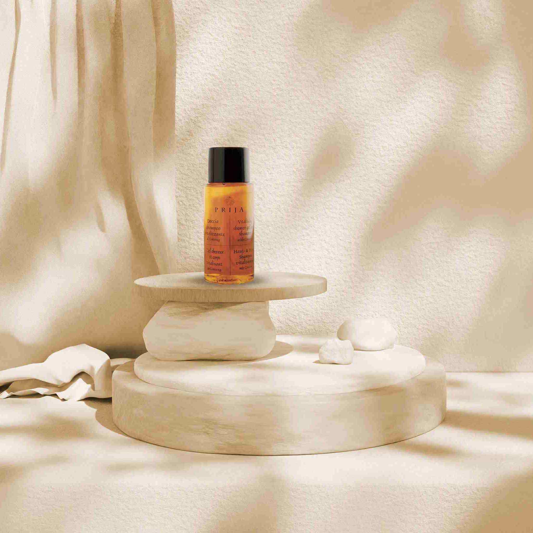Prija Shower Gel and Shampoo, 40ml (Case of 216)