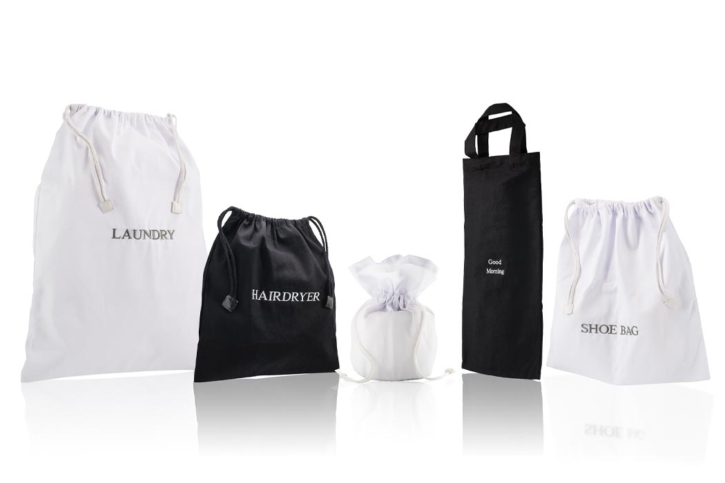Quality hotel bags blog featuring hairdryer, laundry and newspaper bags