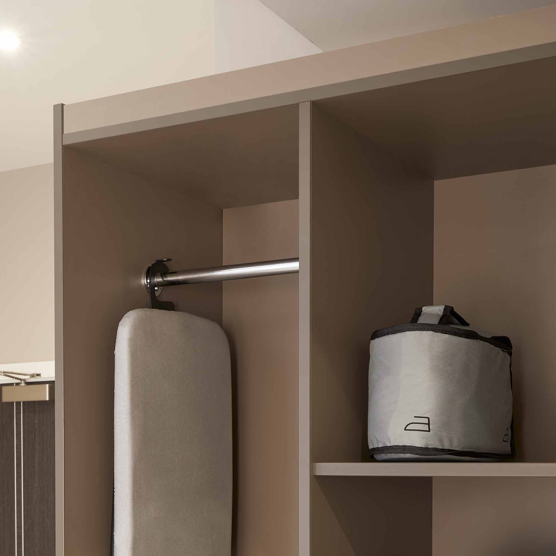 Corby Sherwood iron caddy in hotel wardrobe