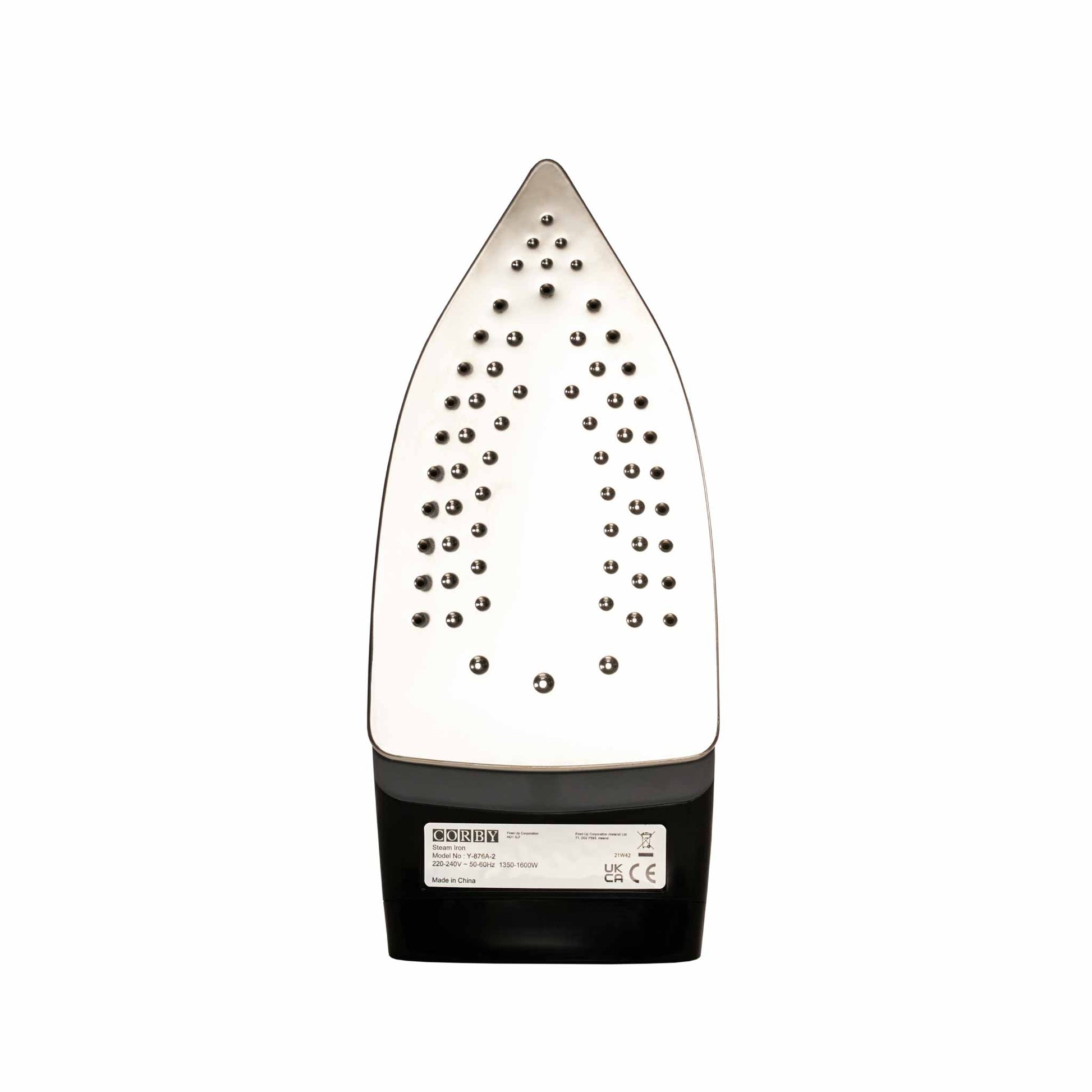 Stainless steel sole plate of 1600 watt steam iron