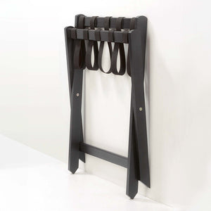 Folded Sienna luggage rack in black