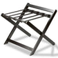 Bentley Sienna black wooden luggage rack with back rest