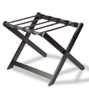 Bentley Sienna wooden luggage rack in black