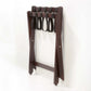 Folded Sienna mahogany luggage rack
