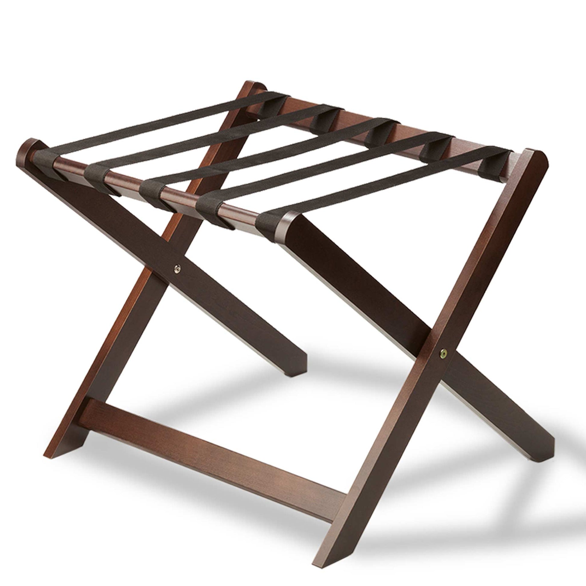 Bentley Sienna wooden luggage rack in mahogany