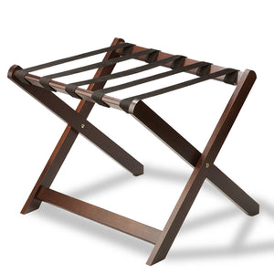 Bentley Sienna wooden luggage rack in mahogany