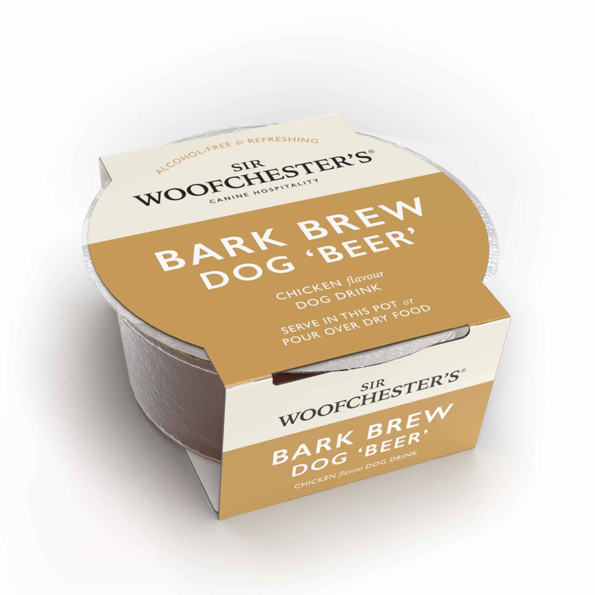 Sir Woofchester chicken flavour dog drink