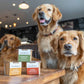 A selection of Sir Woofchester dog treats in dog friendly hotel restaurant