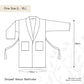 Striped Velour Bathrobe - White