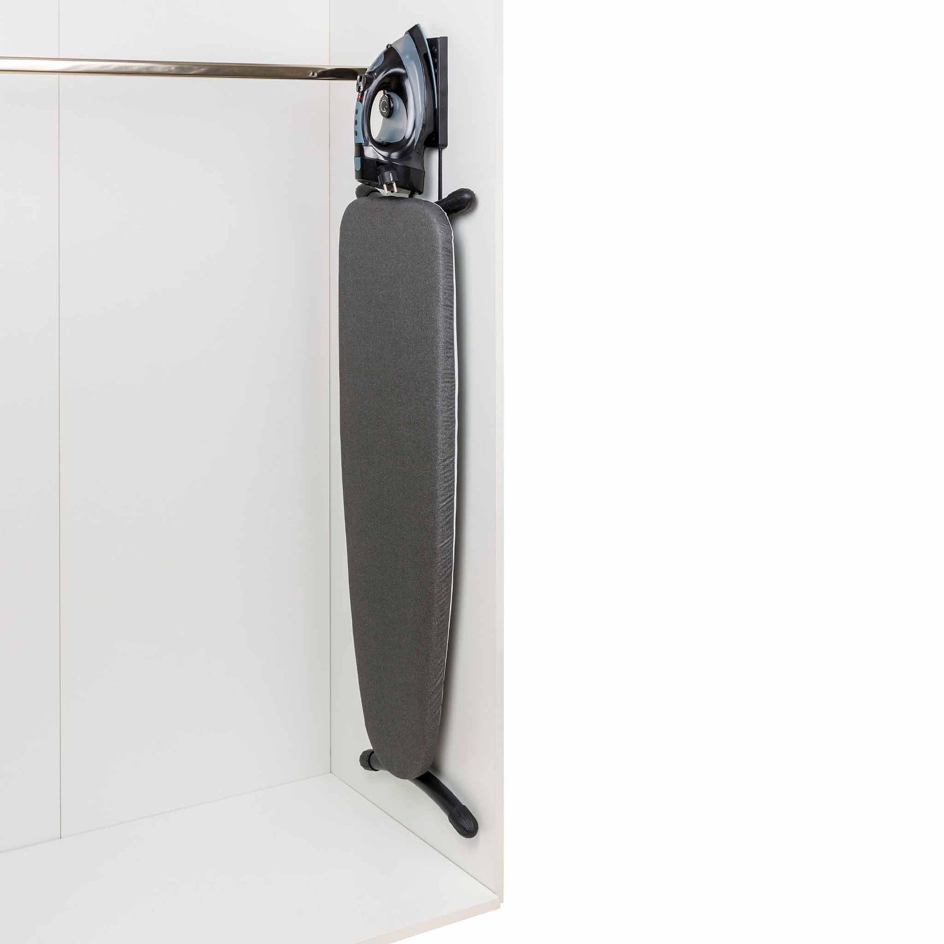 Swirl ironing board and steam iron