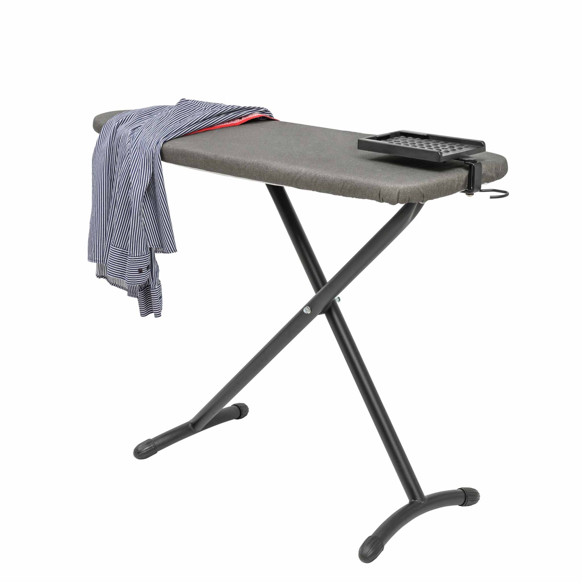 Swirl ironing board with iron organiser