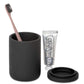 Bentley Toba black amenity jar with dental kit